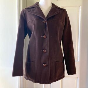 Vintage Fingerhut Jacket Womens Sz 8 Faux Suede Sherpa Lined Western Yellowstone